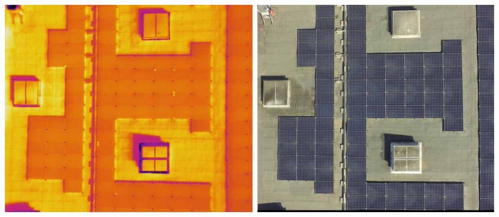 panneaux solaire thermique et visuel