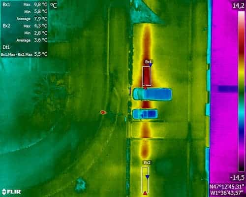 Défis réseaux de chaleur : thermogramme exemple