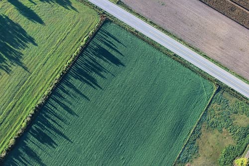 Prise de vue par drone, agriculture